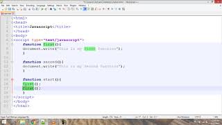Beginner JavaScript Tutorial 10 Calling a Function From Another Function