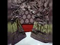 *ajrakh block printed modal silk 3 piece suit with zari dupatta*