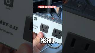 200W Car Power Inverter, PiSFAU DC 12V to 110V AC Car Plug Adapter Outlet