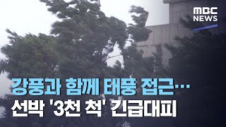강풍과 함께 태풍 접근…선박 '3천 척' 긴급대피 (2020.08.26/MBC뉴스)