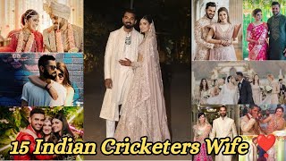 15 Indian Cricketers Wife ❣️ | Couples Cricketers | Wife Of Cricketers #cricketerswife #wife #viral