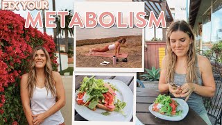 Healthy Lifestyle RESET! How to Fix Your Metabolism with these 4 steps