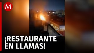 Se incendia restaurante-bar en el centro de Veracruz; investigan si fue por pirotecnia