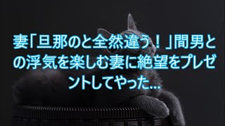 【修羅場】妻「旦那のと全然違う！」間男との浮気を楽しむ妻に絶望をプレゼントしてやった…【スカッと】