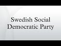 swedish social democratic party