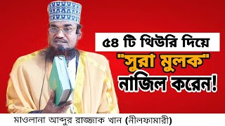 ৫৪ টি থিউরি দিয়ে সুরা মুলক নাজিল করেন | মাওলানা আব্দুর রাজ্জাক খান নীলফামারী | #ARK_Islamic_TV7 #waz