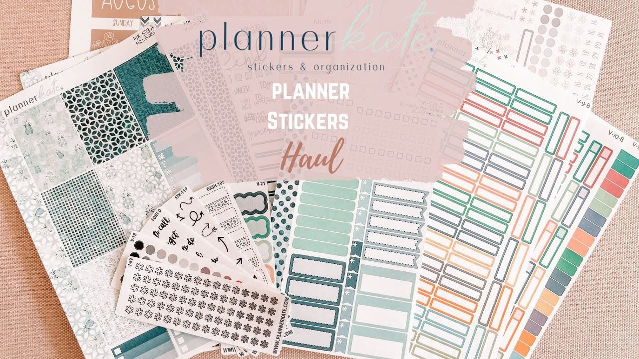Plannerkate Stickers Haul Planner Stickers Planner Plannerstickers