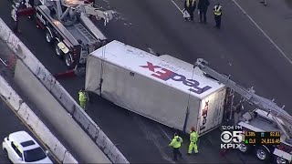 Fatal 880 Crash Involving Fed Ex Truck Cleared After Five-Hour Closure