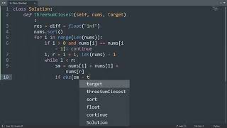 Leetcode 16. 3Sum Closest in Python | Python Leetcode | Python Coding Tutorial | Python Coding ASMR