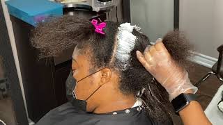 Relaxing hair and blow dry / Health hair relaxer / salon work /