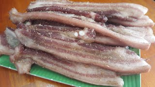 THỊT BA CHỈ phơi 1 Nắng đơn giản để lâu ăn dần