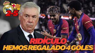 Masterclass de como REGALAR un CLÁSICO, RIDÍCULO del Madrid-Real Madrid vs Barca 2-5