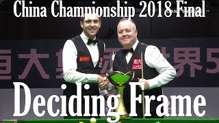 John Higgins vs Mark Selby - China Championship 2018 DECIDING FRAME! Snooker