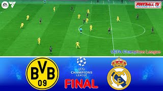 Borussia Dortmund vs Real Madrid - Final | UEFA Champions League 2024 | EA FC 24 Gameplay