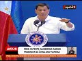 aksyon prime duterte sa isyu sa mga islang inaangkin ng china