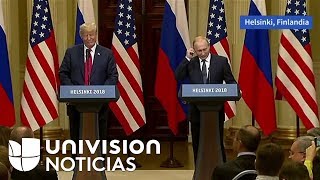 Sigue en vivo la rueda de prensa de los presidentes Trump y Putin tras su encuentro en Finlandia.