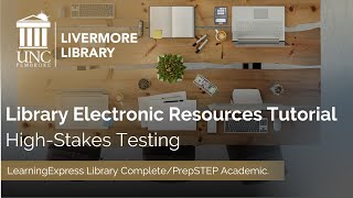 LearningExpress Library Complete/PrepSTEP Academic Webinar Tutorial
