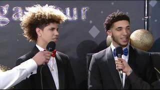 LaMelo and LiAngelo Ball At The 2018 Lithuanian Music Awards