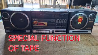 special functions of sony cfs 1110s