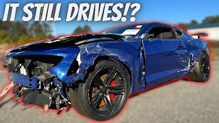 I Bought A TOTALED Camaro ZL1 1LE CHEAP At Salvage Auction!