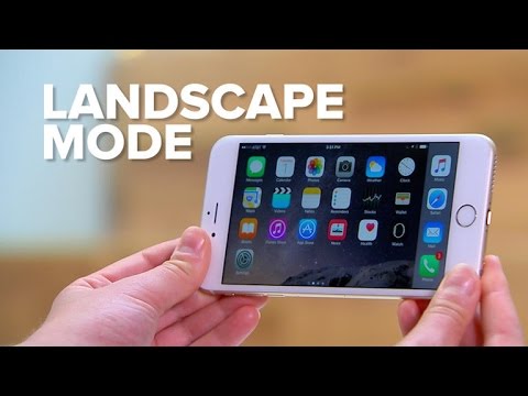 Turn the iPhone sideways for extra landscape features Turn the iPhone sideways for extra landscape features