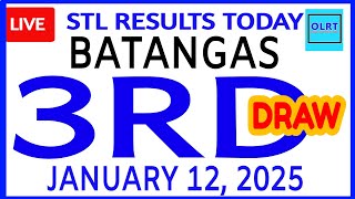 Stl Batangas results today January 12, 2025 3rd DRAW stl pares