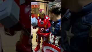 Iron Man vs Captain America  #jeezzai #funny #tiktok #shorts