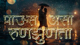 Paus Asa Runzunata | Lyrical Video |  Marathi Romantic Monsoon Song | मराठी प्रेमाची गाणी