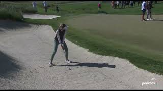 Nelly Korda makes '10' en 12th hole par 3 2024 US Women's Open Lancaster