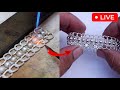 Wow, here's how to make a popular silver bracelet 🔥🔨 #gold #viral #video #silver #jewellry #jewelry