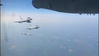 RAF Typhoon conduct air patrols over Romania