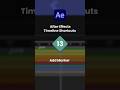 After Effects Timeline Shortcuts 13 - Add Marker | #aftereffects #aftereffectstutorial