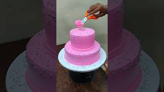 Strwaberry Step cake design #shorts #cake