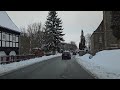 snowfall in germany 🇩🇪 relaxing snowy driving in most beautiful german villages sachsen 4k