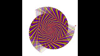 Draw Beautiful colorful Spiral Using Python Turtle Graphic