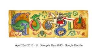 St. George's Day 2013 Google Doodle
