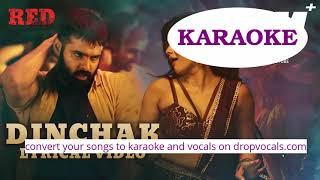 Karaoke | Dinchak Lyrical  RED Ram Pothineni Hebah Patel Mani Sharma Kishore Tirumala