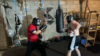 Amateur Boxing Sparring My Friend