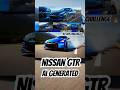 30 day challenge 🔥 Ai generated Nissan GTR #shortfeed #shorts #viralshort #ytshorts #trendingshorts