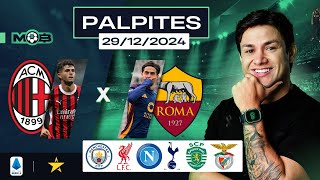 PALPITES DE FUTEBOL PARA O DIA 29 12 2024 + BILHETE PRONTO (DOMINGOU NO MUNDO BET)