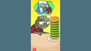 Plants vs Zombies Short Funny - Diet! (Animation meme) - Let's Eat - Hamburger #shorts #pvz #funny