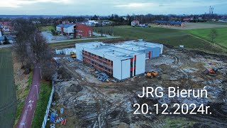 Budowa Jednostki Ratowniczo-Gaśniczej Państwowej Straży Pożarnej w Bieruniu | 20.12.2024 DJI Mini 3