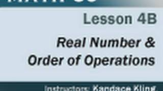 Math 60 - Lesson 4b