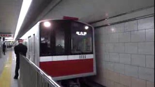 御堂筋線　1111F　新大阪行き　淀屋橋駅発車　【4K】