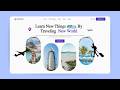 Responsive Tour Travel Website Design Using HTML & CSS Only