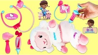 Hello Kitty Medical Kit Playset | Pretend to be Doc McStuffins and Help Lambie Feel Better!