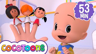 Familia Dedo y más canciónes infantiles de Cleo y Cuquin | Cocotoons