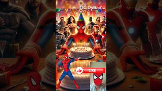 superheroes celebrate birthdays💥 Marvel \u0026 DC-All Characters  #marvel #avengers #shorts