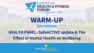 SafeACTiVE update & The Effect of Mental Health on Wellbeing