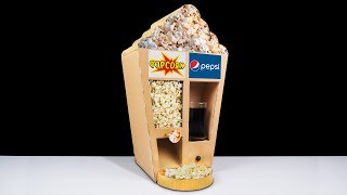 DIY How to Make Popcorn and Pepsi Vending Machine from Cardboard